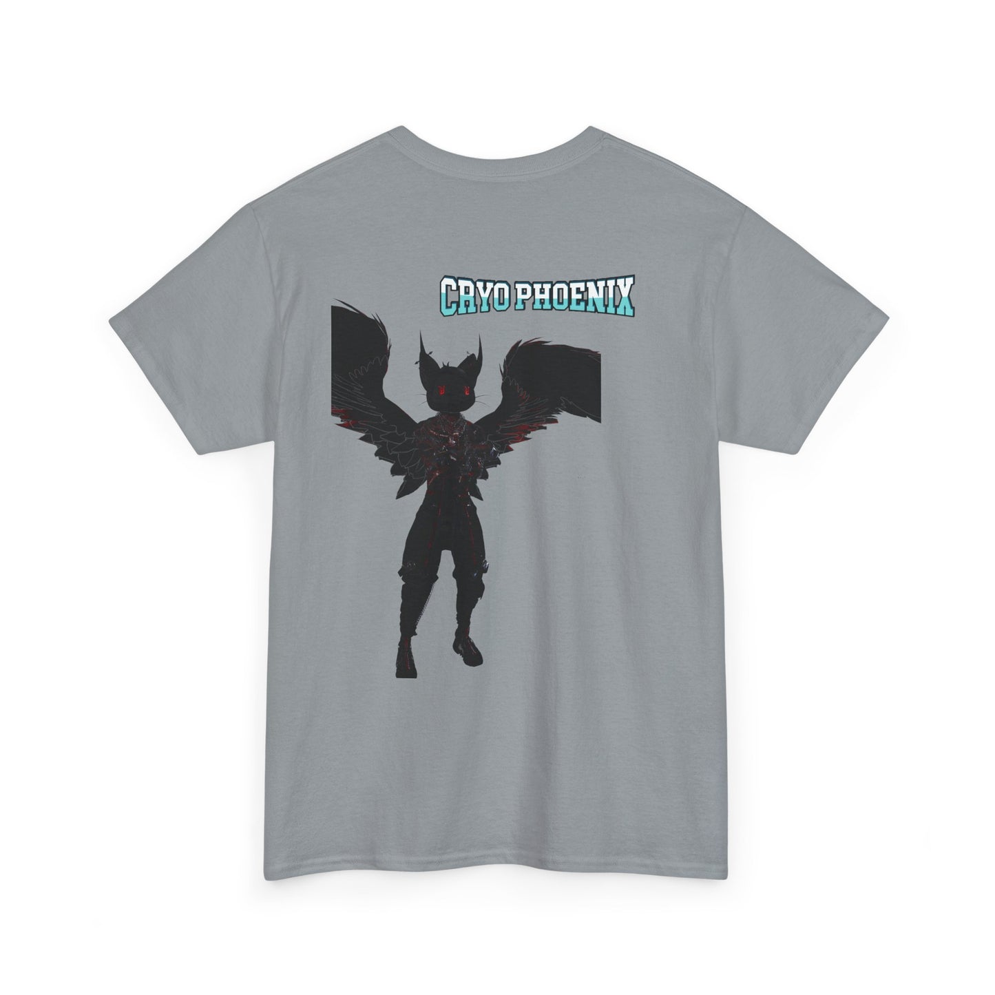 Unisex Heavy Cotton Tee - "Hold on Mercury" & "Cryo Phoenix" Graphic Tee for Fantasy Lovers