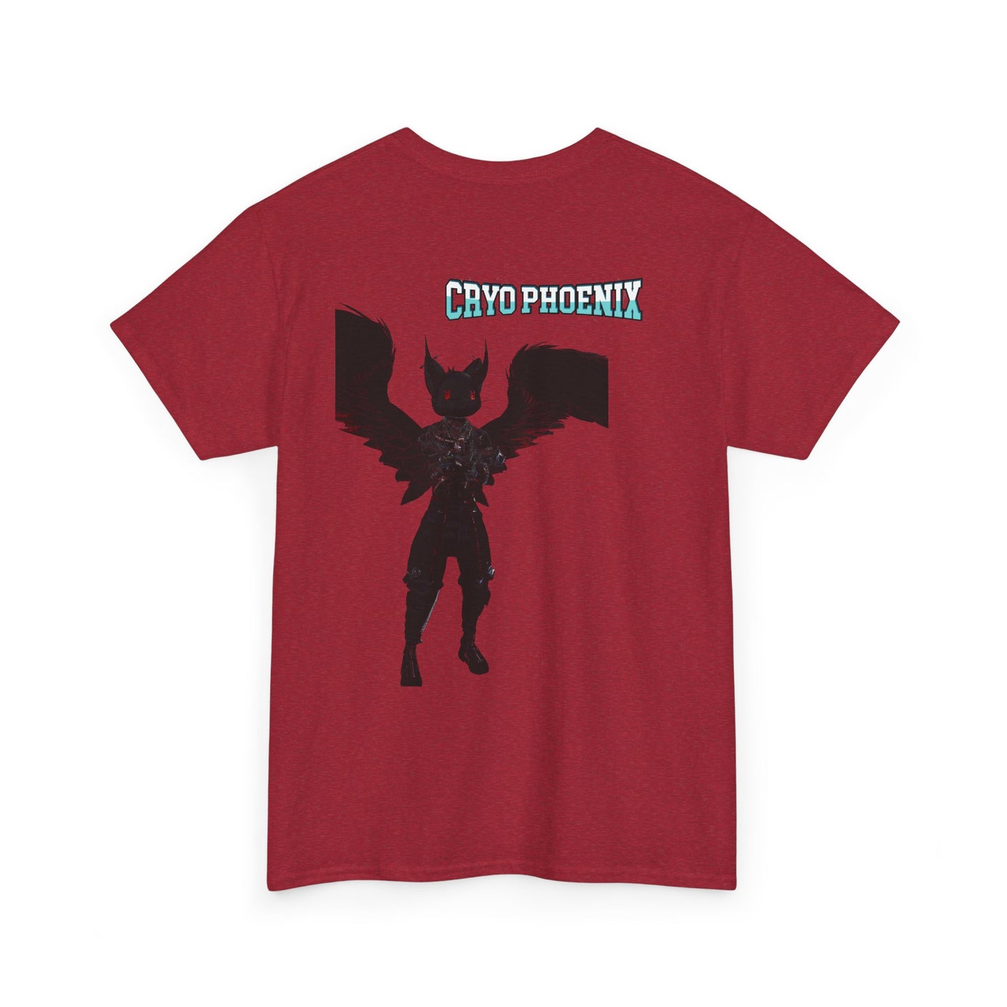 Unisex Heavy Cotton Tee - "Hold on Mercury" & "Cryo Phoenix" Graphic Tee for Fantasy Lovers