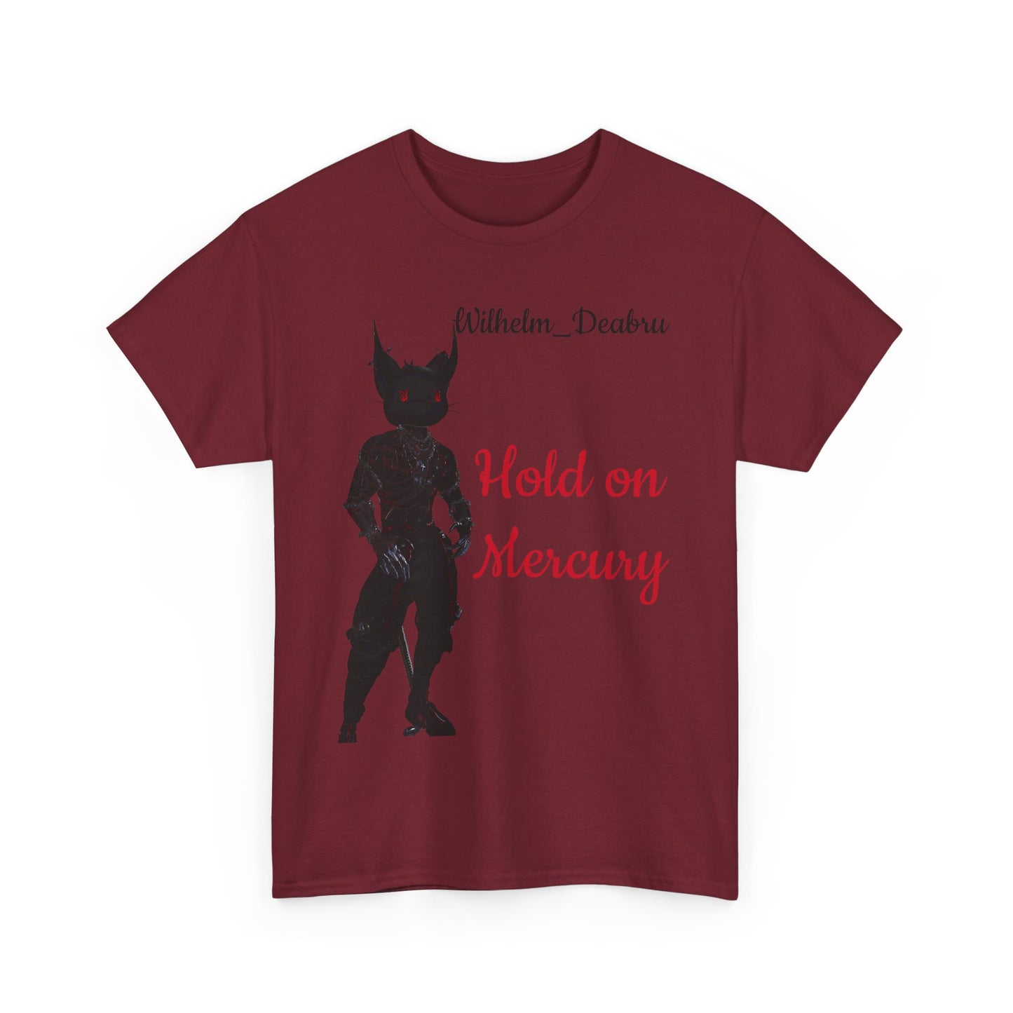 Unisex Heavy Cotton Tee - "Hold on Mercury" & "Cryo Phoenix" Graphic Tee for Fantasy Lovers