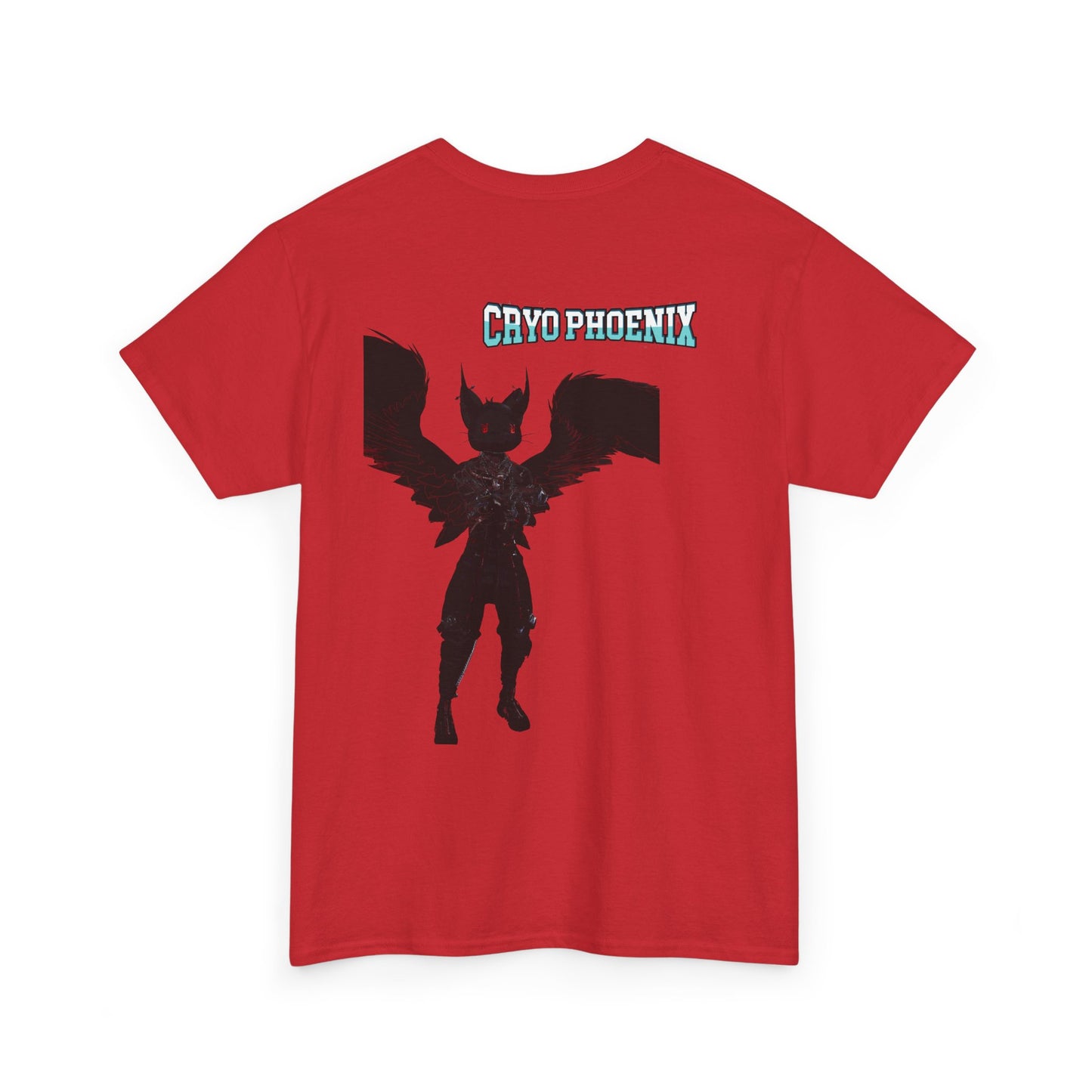 Unisex Heavy Cotton Tee - "Hold on Mercury" & "Cryo Phoenix" Graphic Tee for Fantasy Lovers