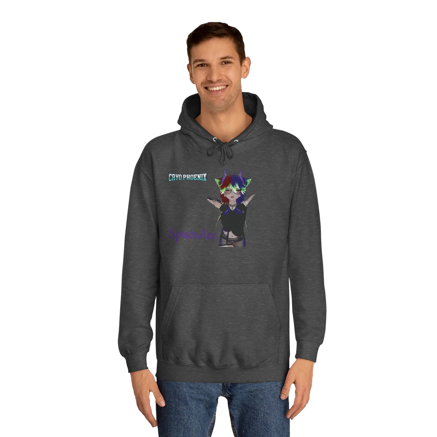 Unisex College Hoodie | SpaceAce & It's Taco Time Design