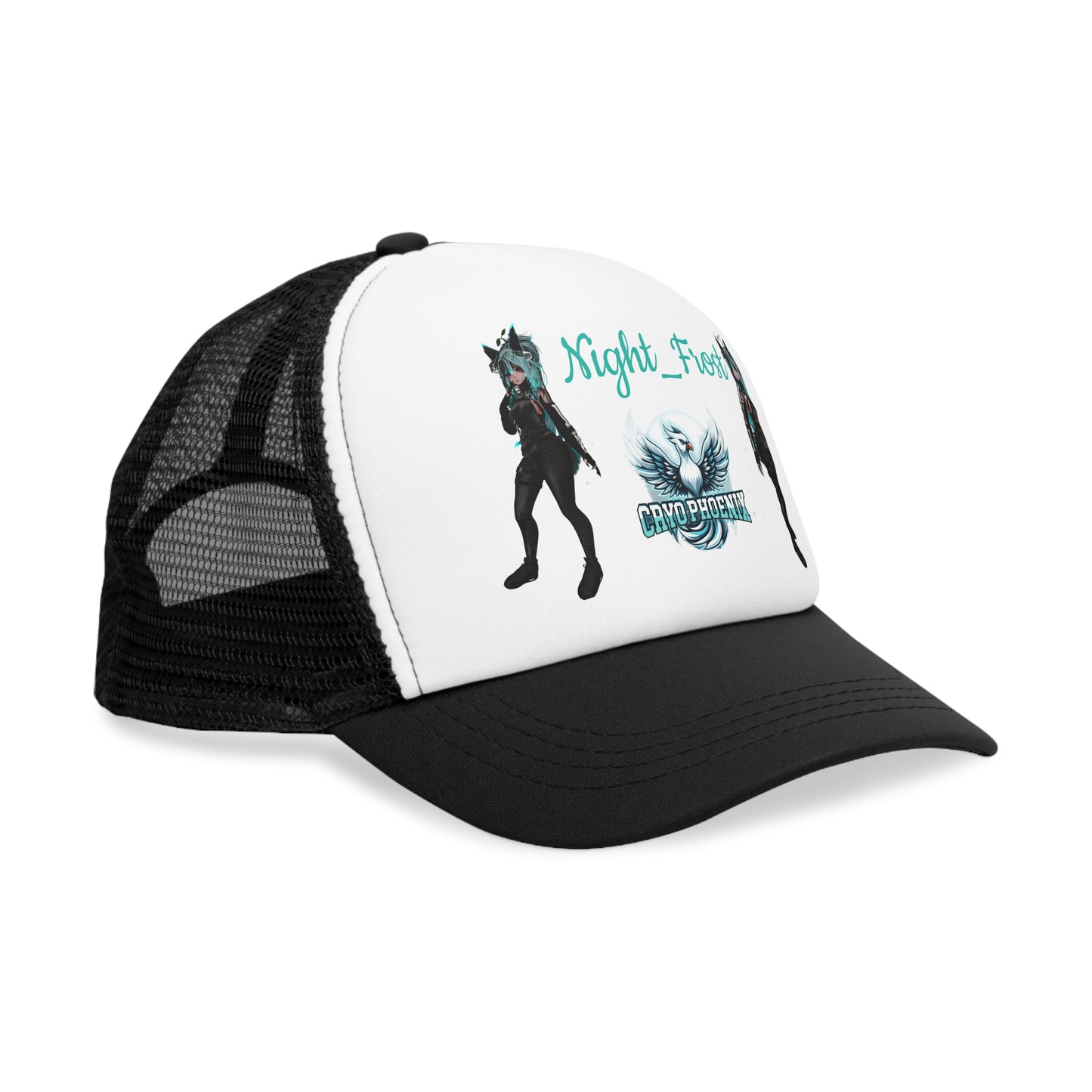Night Frost Graphic Mesh Cap - Cool Casual Headwear for Fans