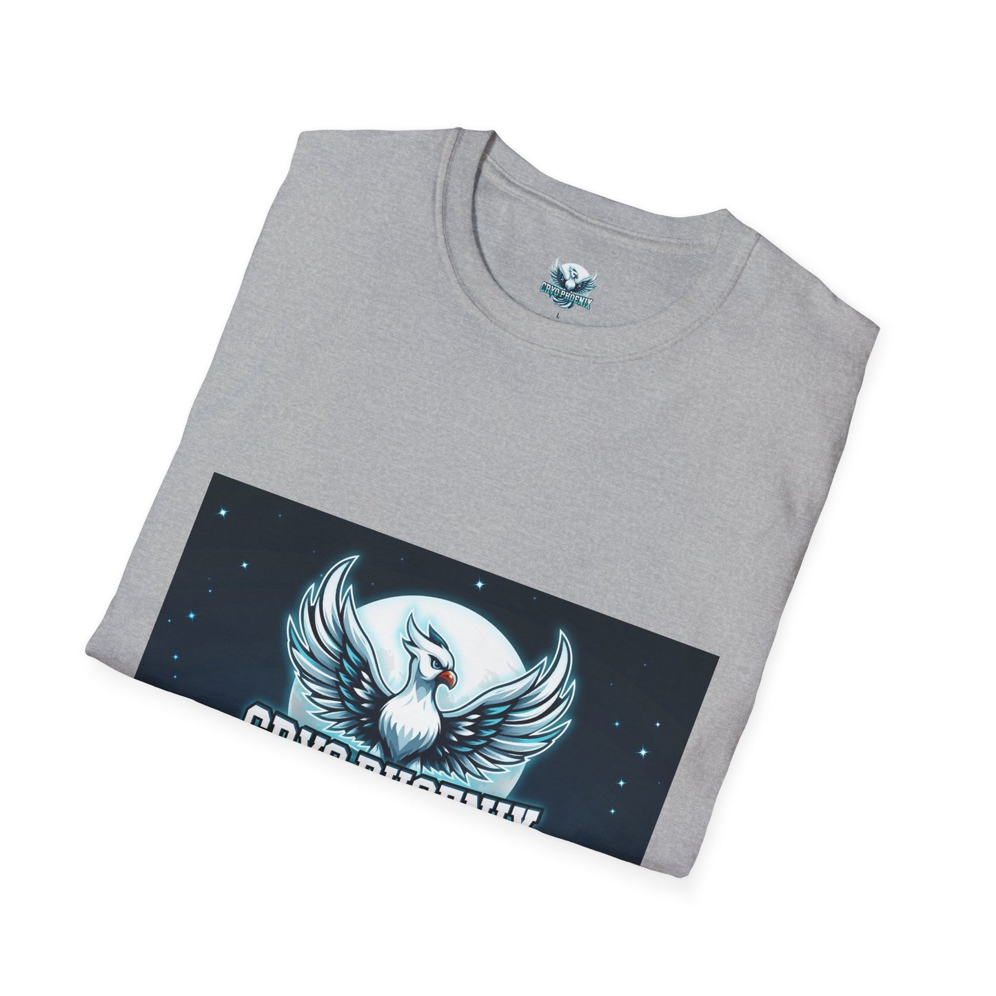 Cryo Phoenix Unisex Softstyle T-Shirt - Cool Graphic Tee for Men & Women