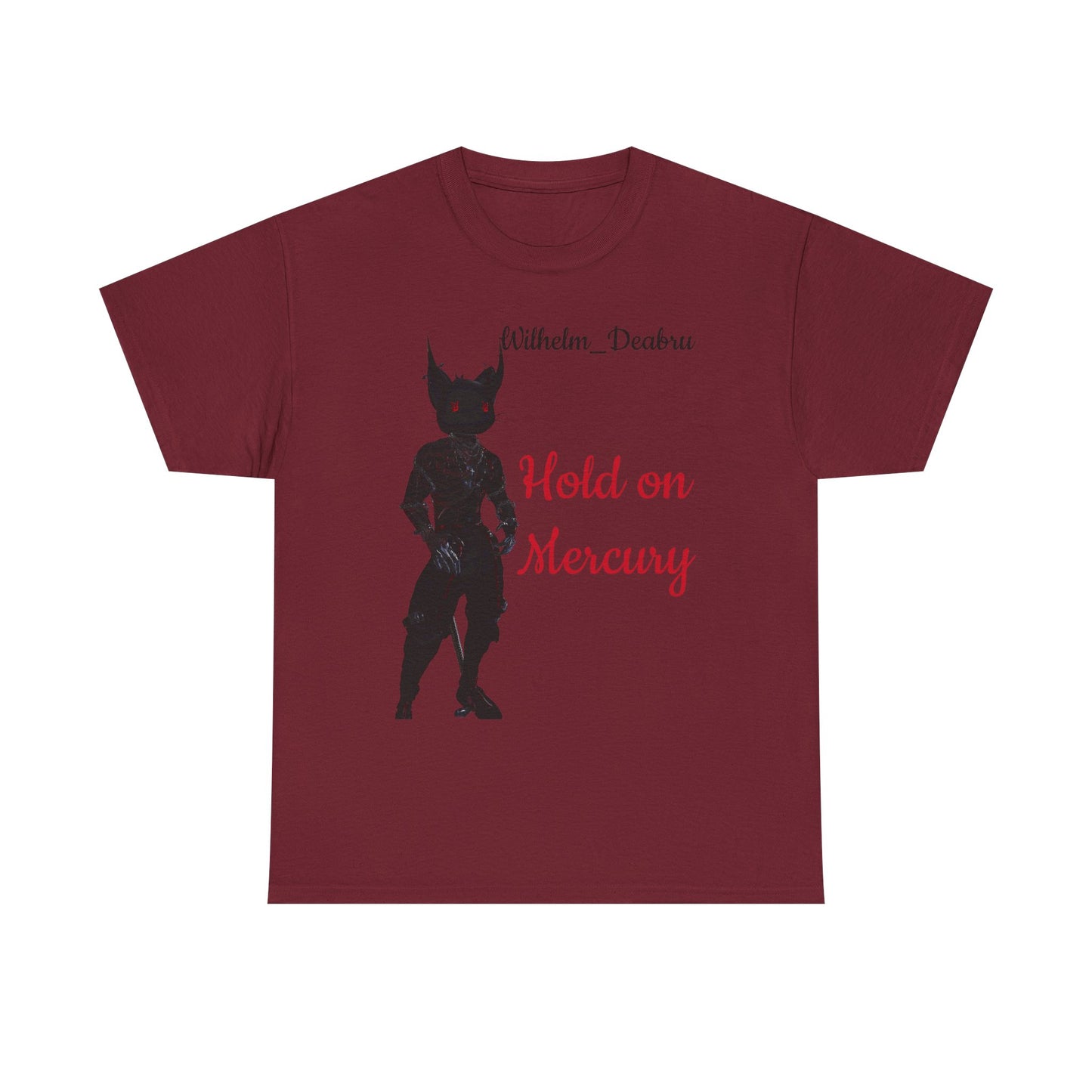Unisex Heavy Cotton Tee - "Hold on Mercury" & "Cryo Phoenix" Graphic Tee for Fantasy Lovers