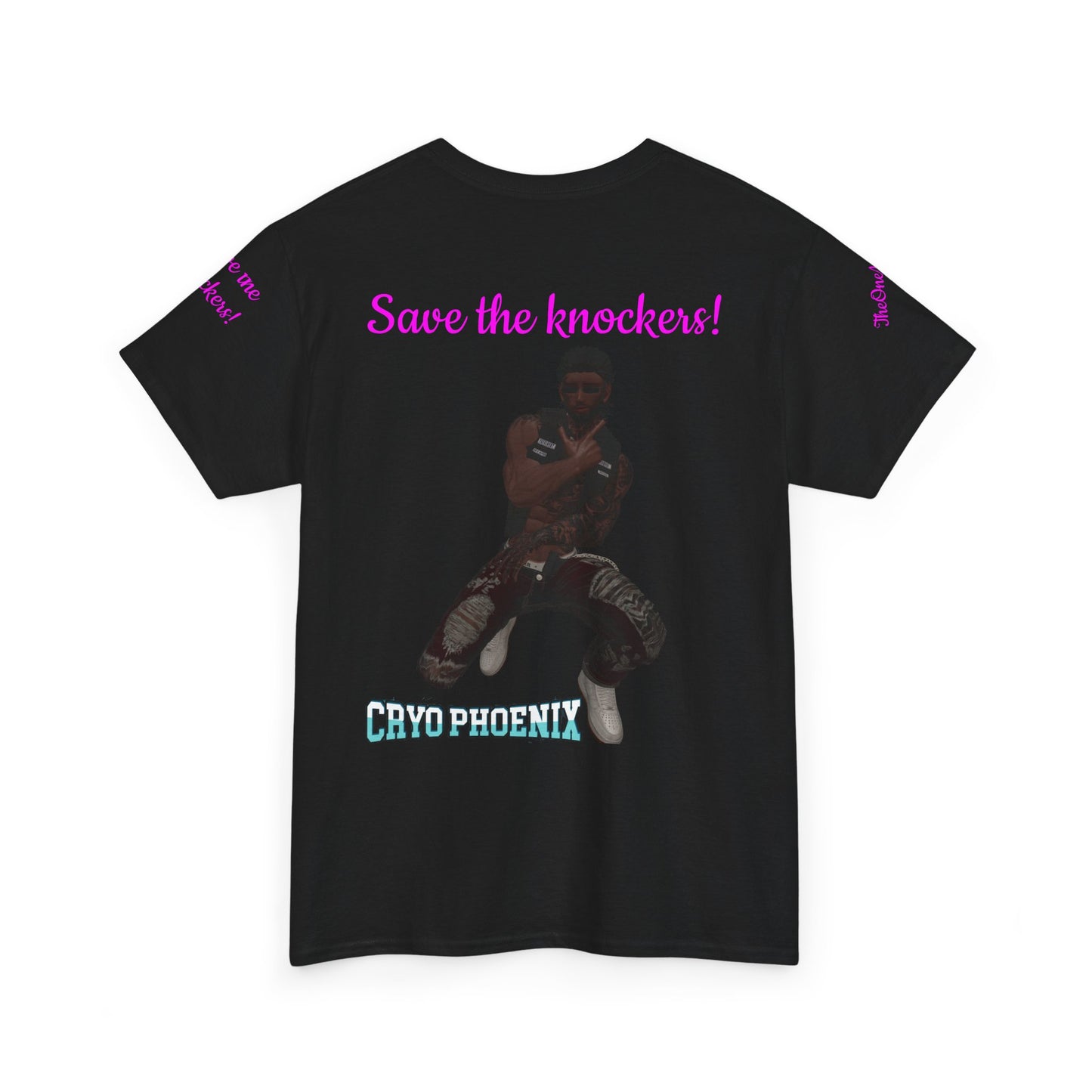 Retro Graphic Unisex Heavy Cotton Tee - Save the Knockers!