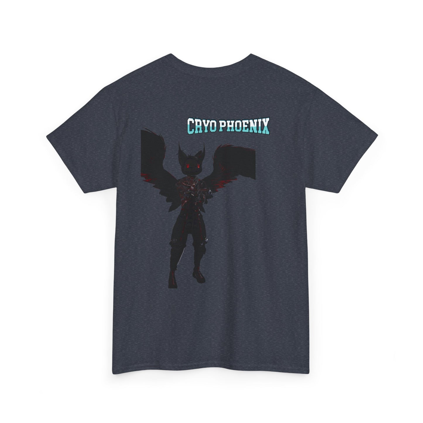 Unisex Heavy Cotton Tee - "Hold on Mercury" & "Cryo Phoenix" Graphic Tee for Fantasy Lovers