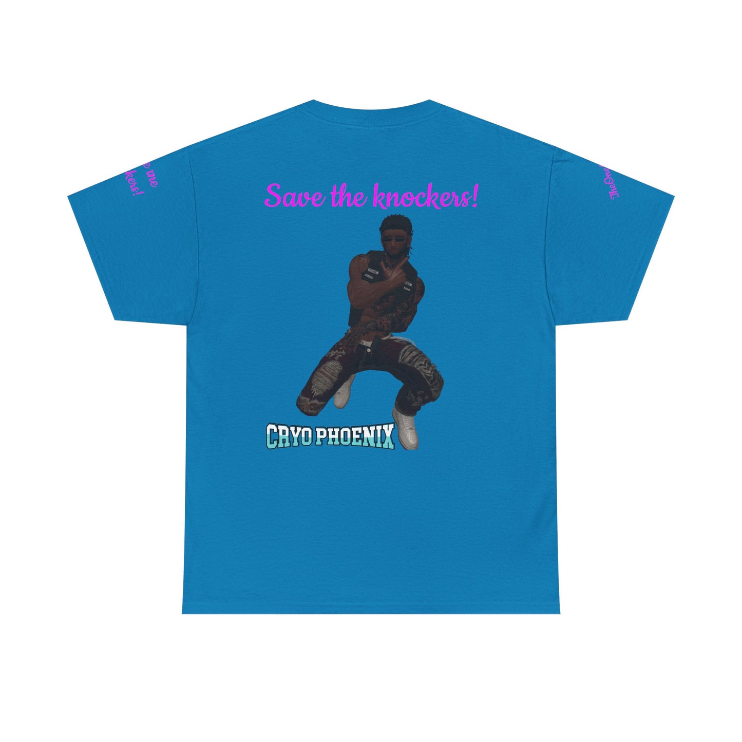 Retro Graphic Unisex Heavy Cotton Tee - Save the Knockers!