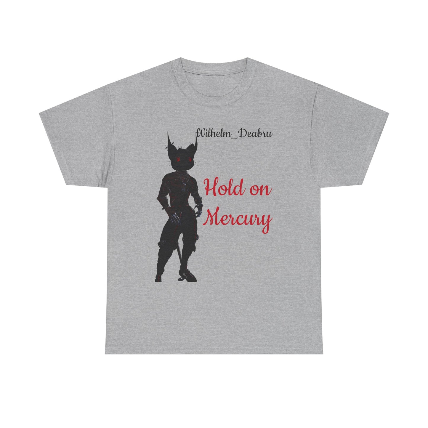 Unisex Heavy Cotton Tee - "Hold on Mercury" & "Cryo Phoenix" Graphic Tee for Fantasy Lovers