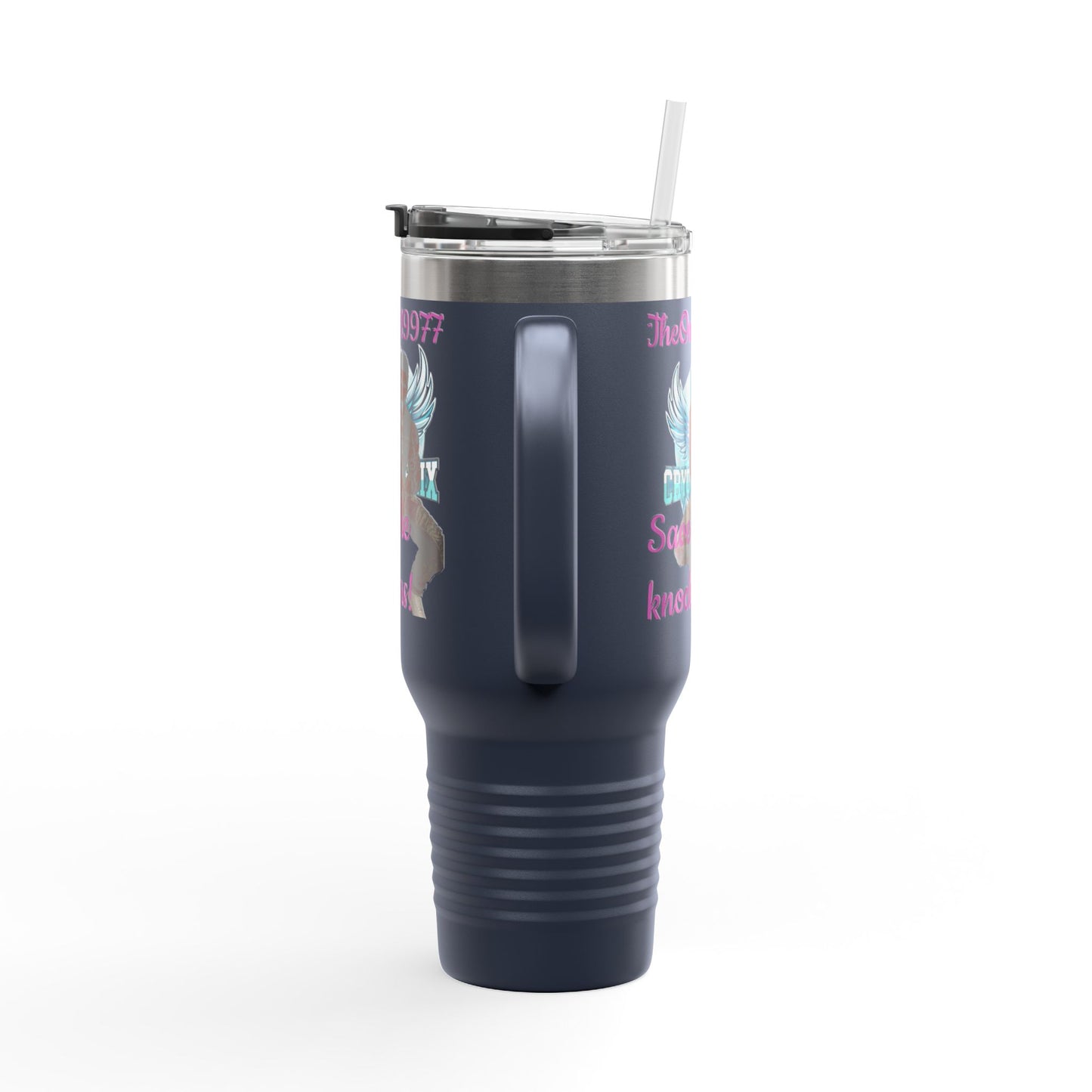 40oz Insulated Travel Mug - Save the Knockers Design - Perfect for Fitness Enthusiasts