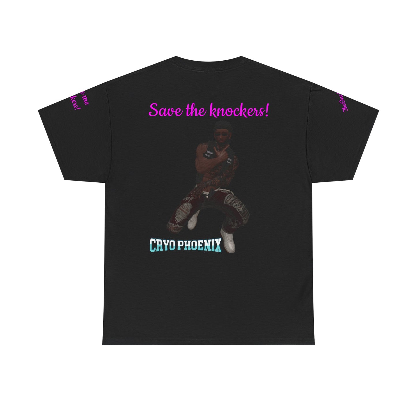 Retro Graphic Unisex Heavy Cotton Tee - Save the Knockers!