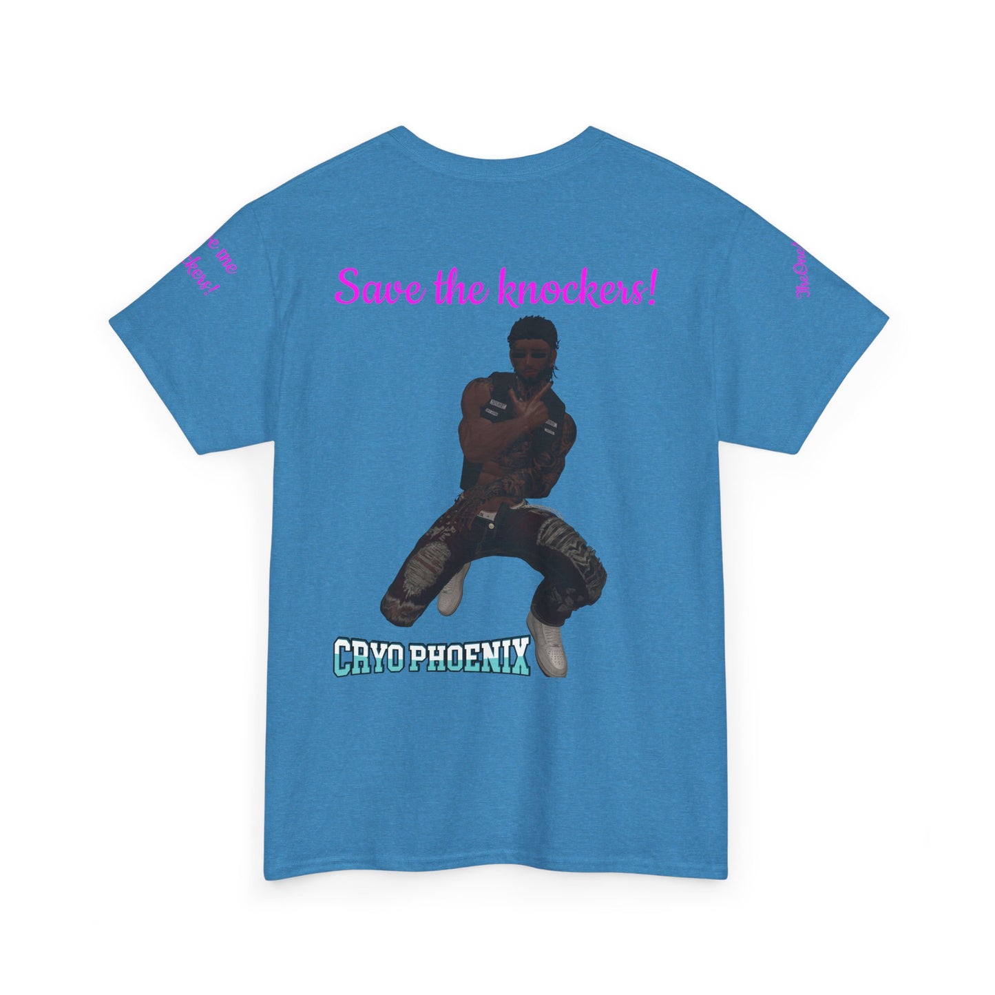 Retro Graphic Unisex Heavy Cotton Tee - Save the Knockers!