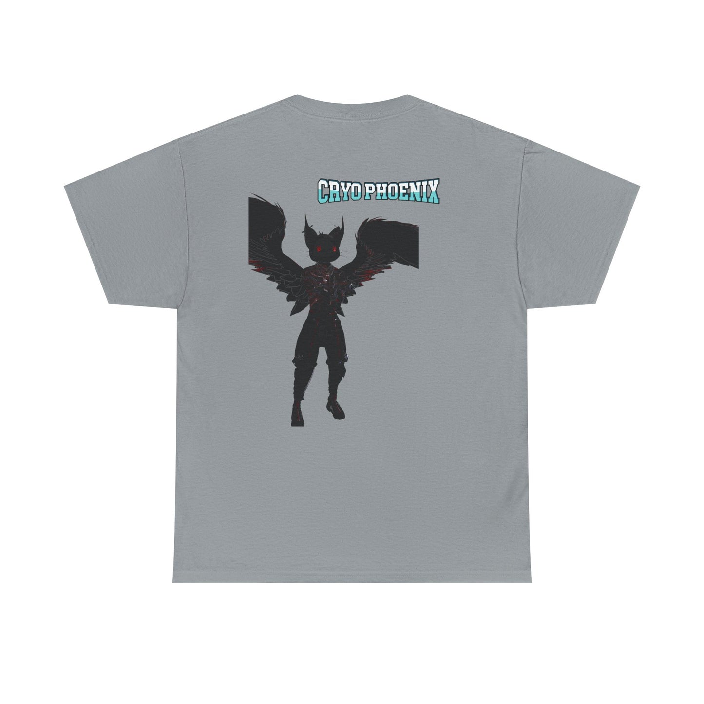 Unisex Heavy Cotton Tee - "Hold on Mercury" & "Cryo Phoenix" Graphic Tee for Fantasy Lovers