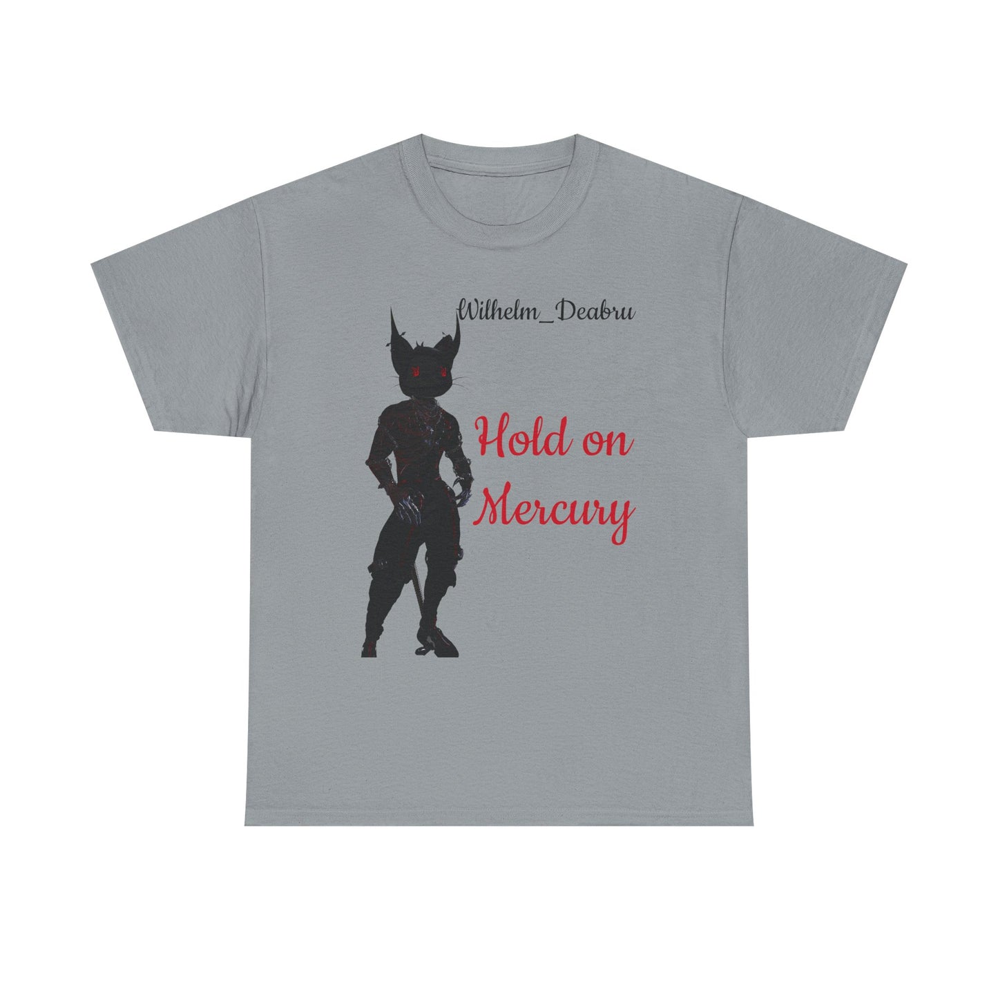 Unisex Heavy Cotton Tee - "Hold on Mercury" & "Cryo Phoenix" Graphic Tee for Fantasy Lovers