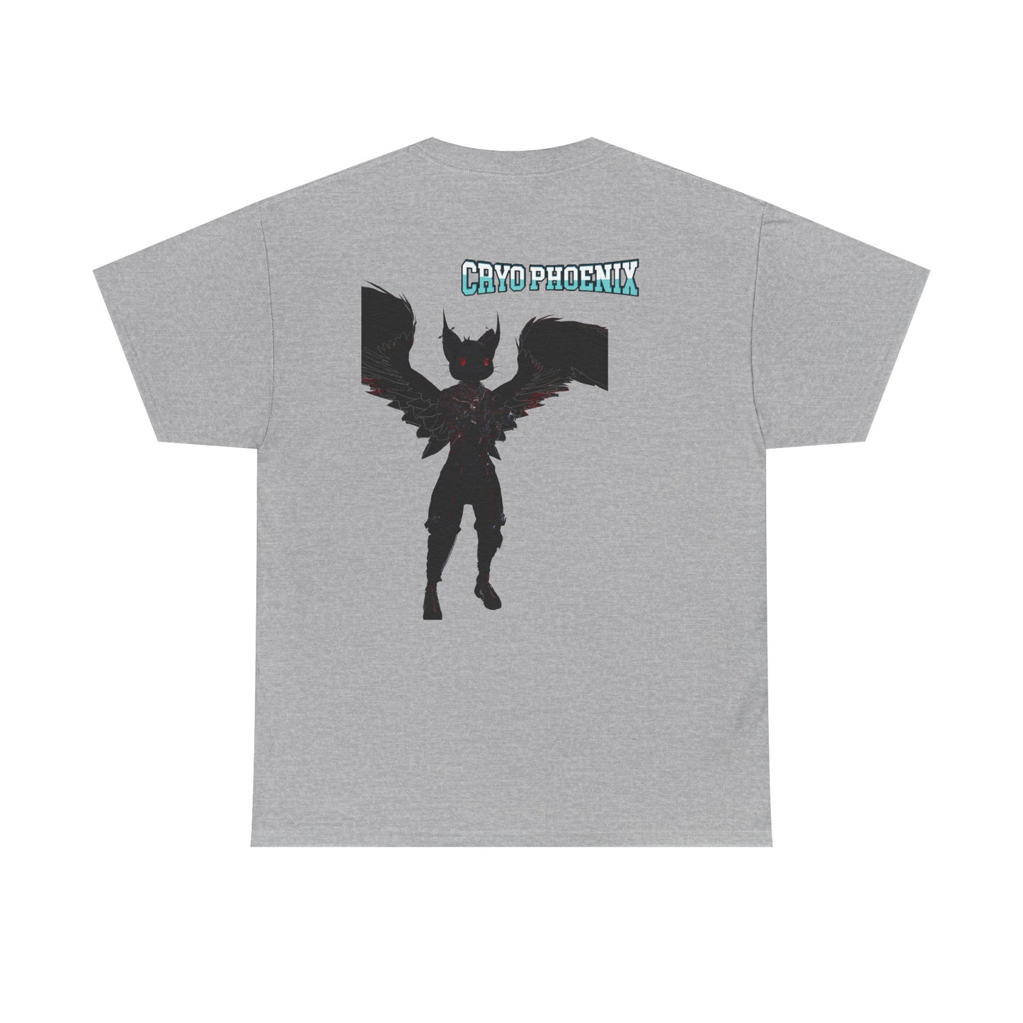 Unisex Heavy Cotton Tee - "Hold on Mercury" & "Cryo Phoenix" Graphic Tee for Fantasy Lovers