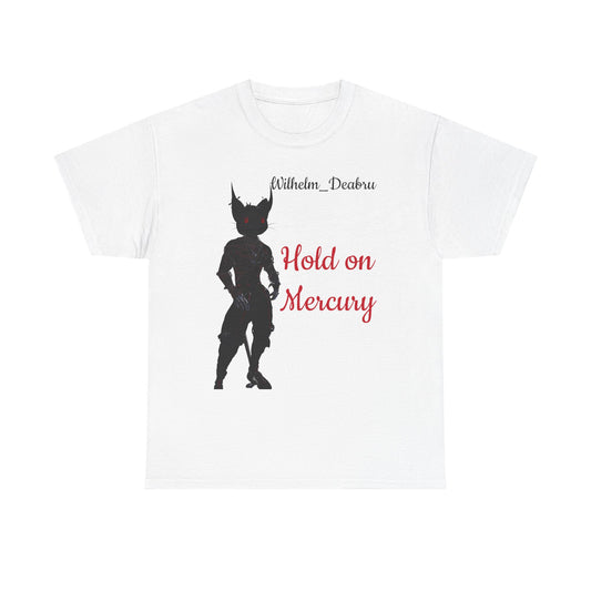 Unisex Heavy Cotton Tee - "Hold on Mercury" & "Cryo Phoenix" Graphic Tee for Fantasy Lovers