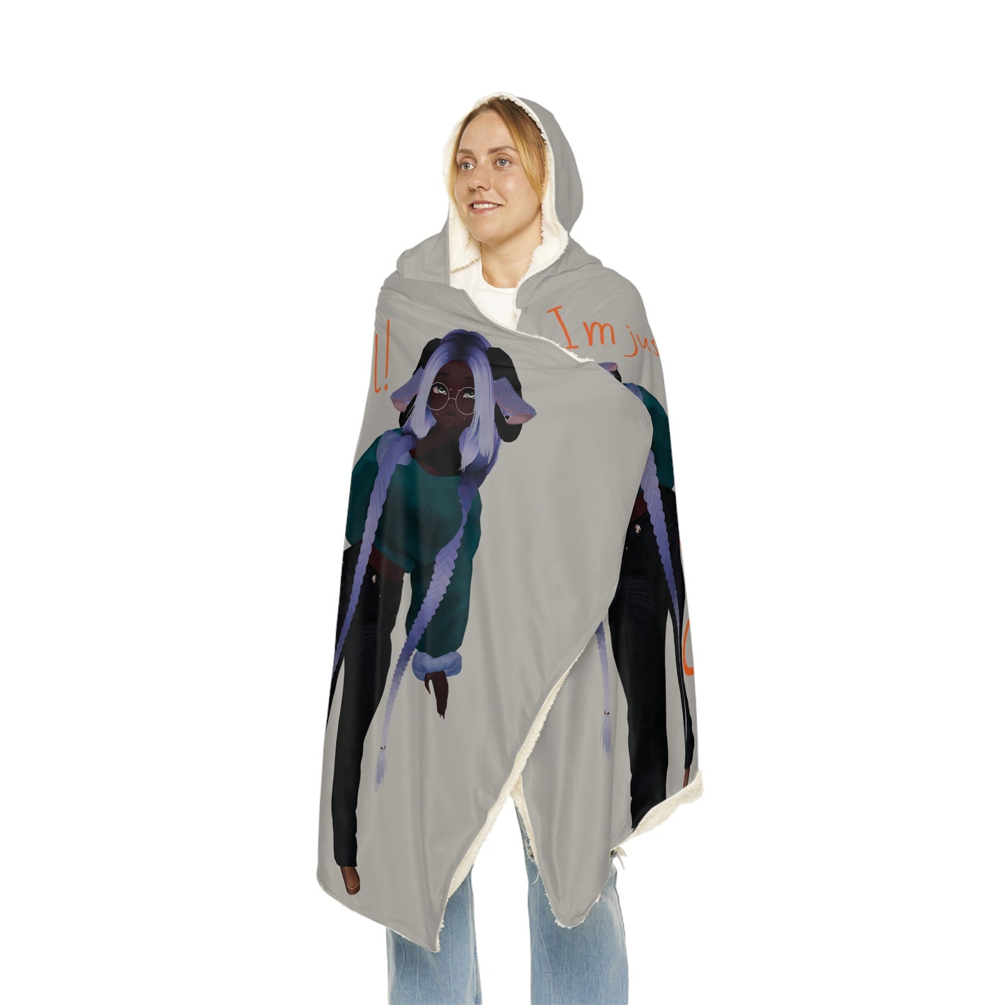Skyblossom Cozy Snuggle Blanket - 'I'm Just a Girl'