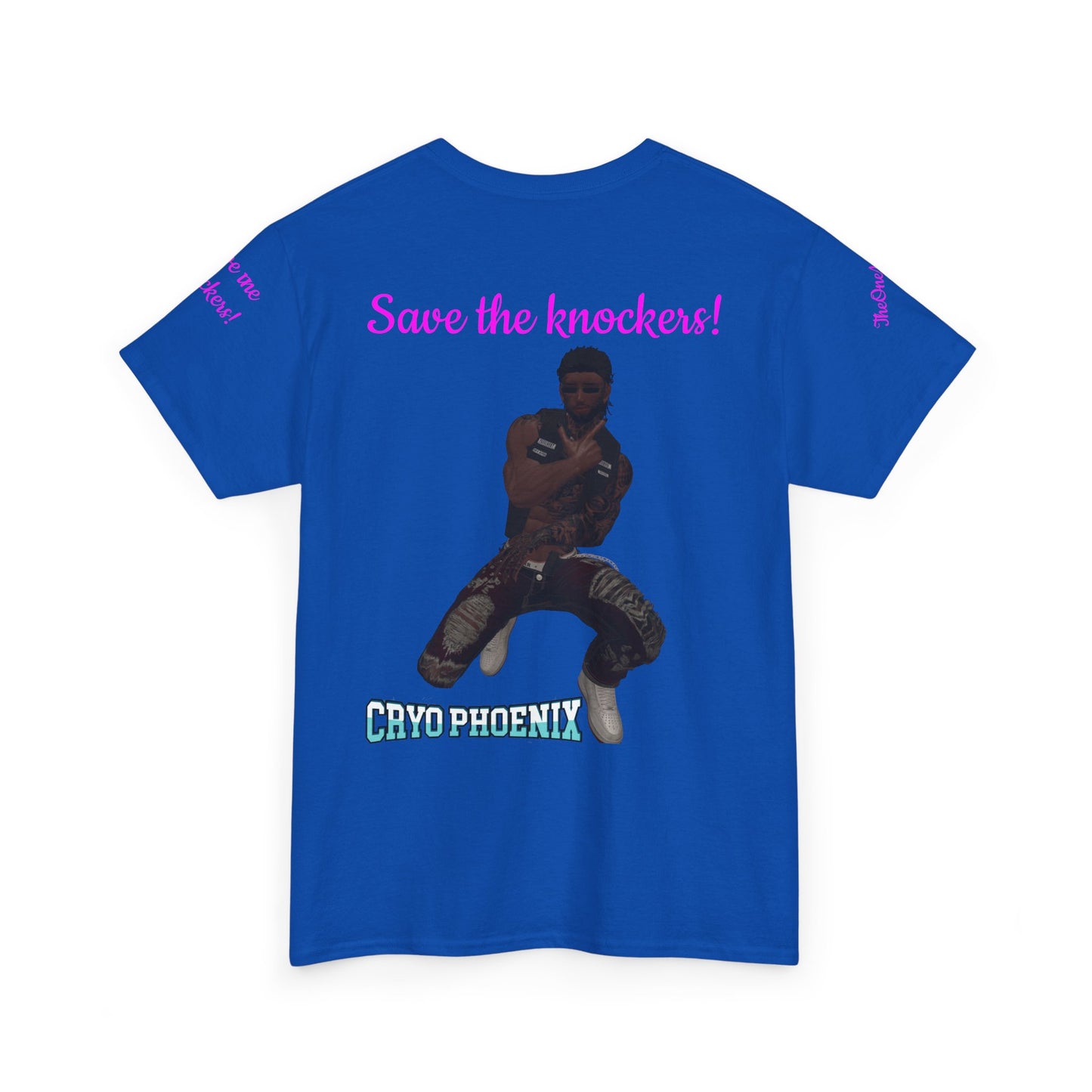Retro Graphic Unisex Heavy Cotton Tee - Save the Knockers!