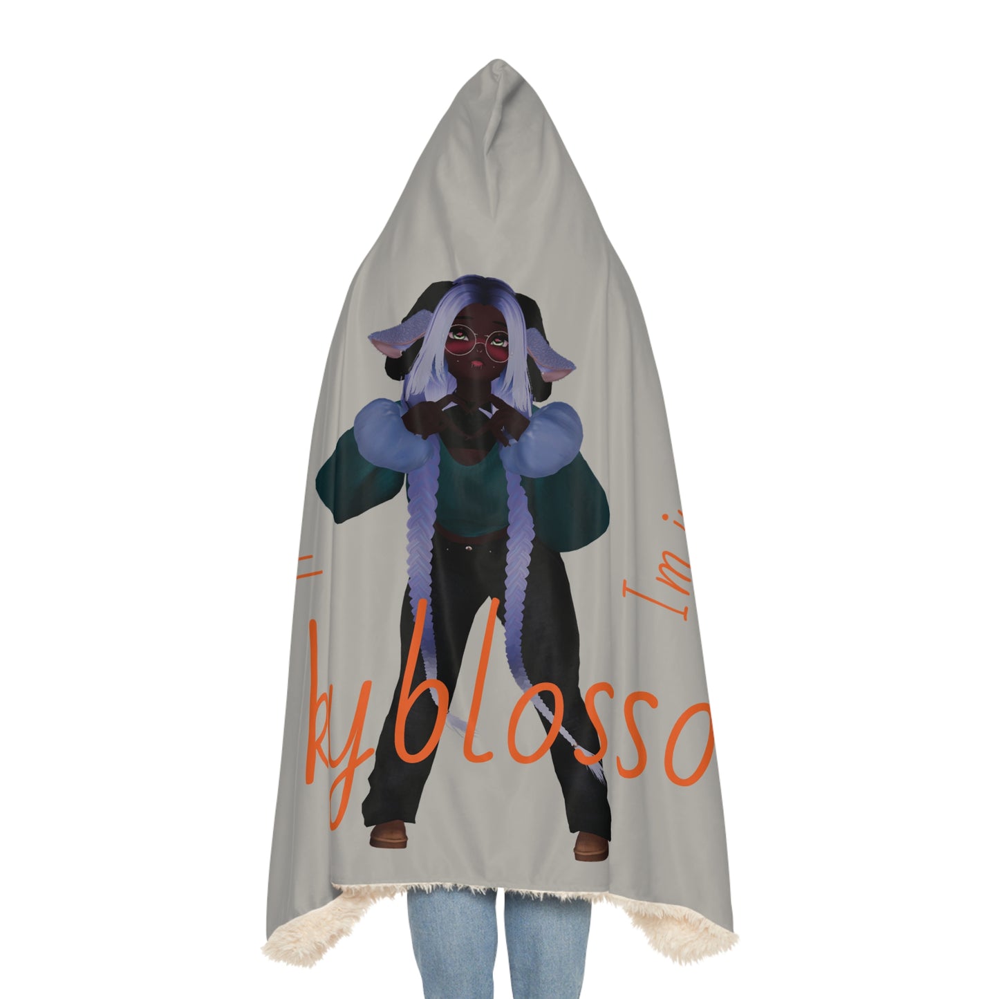Skyblossom Cozy Snuggle Blanket - 'I'm Just a Girl'