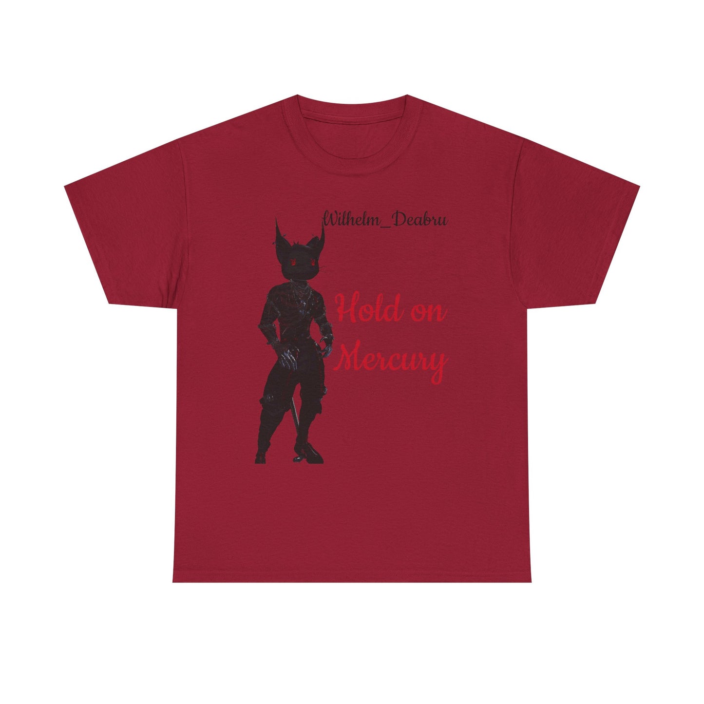 Unisex Heavy Cotton Tee - "Hold on Mercury" & "Cryo Phoenix" Graphic Tee for Fantasy Lovers