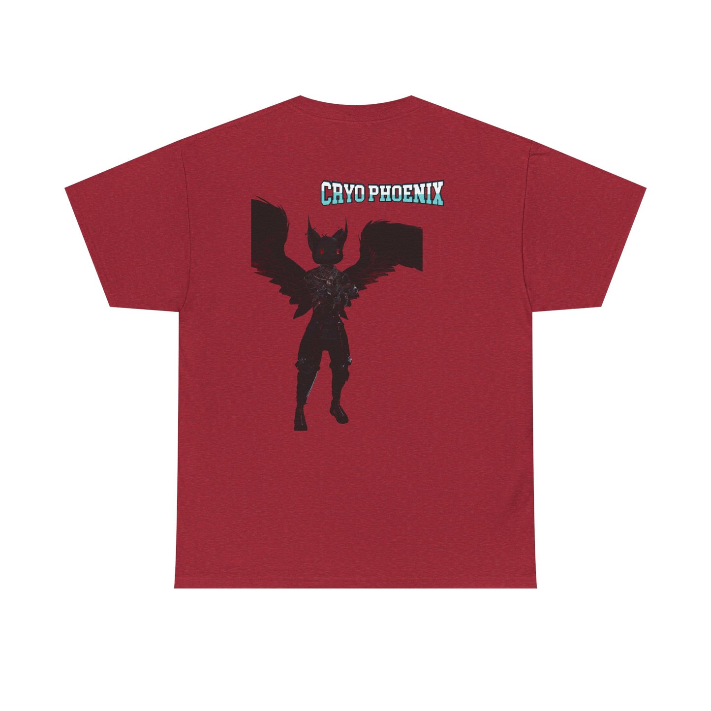 Unisex Heavy Cotton Tee - "Hold on Mercury" & "Cryo Phoenix" Graphic Tee for Fantasy Lovers