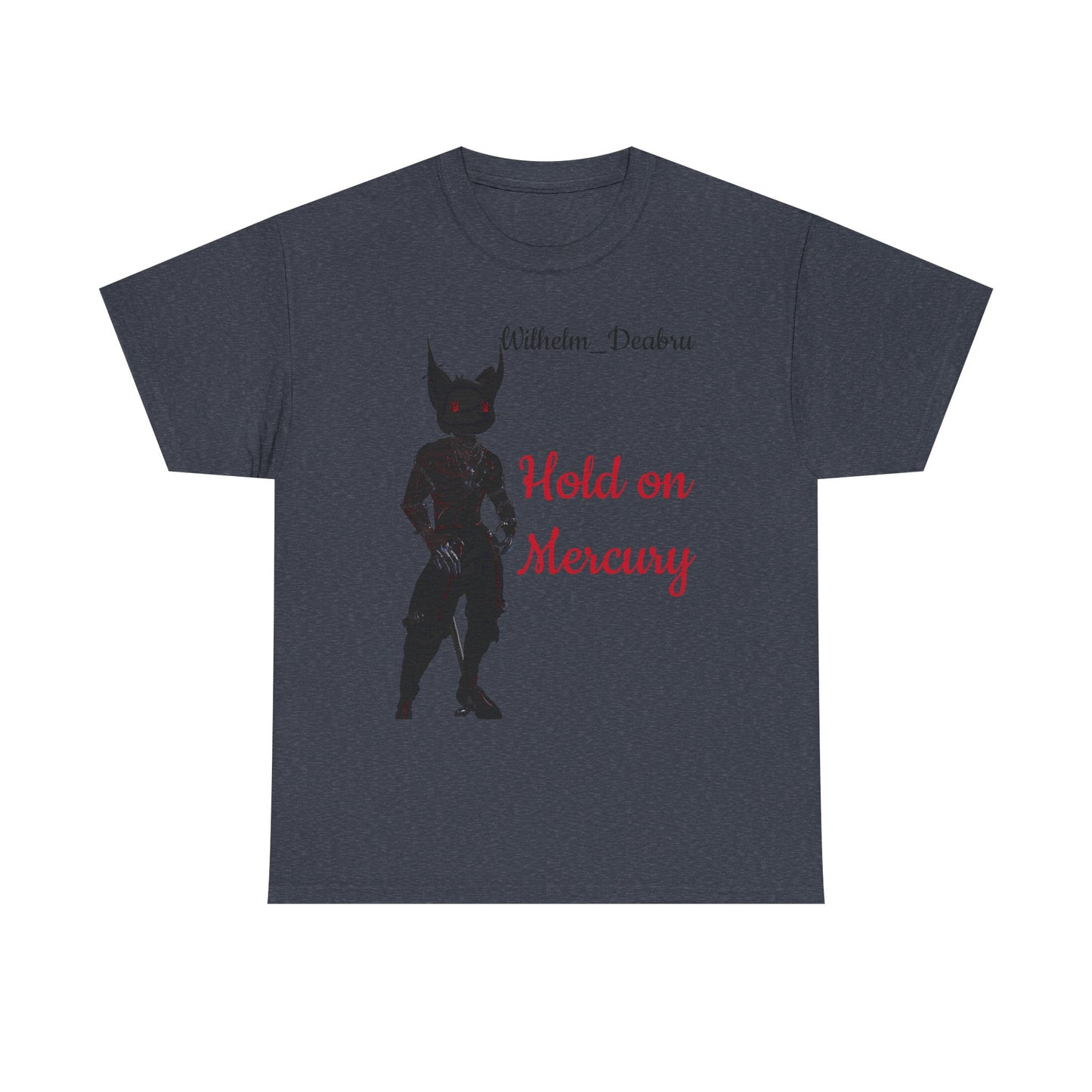 Unisex Heavy Cotton Tee - "Hold on Mercury" & "Cryo Phoenix" Graphic Tee for Fantasy Lovers
