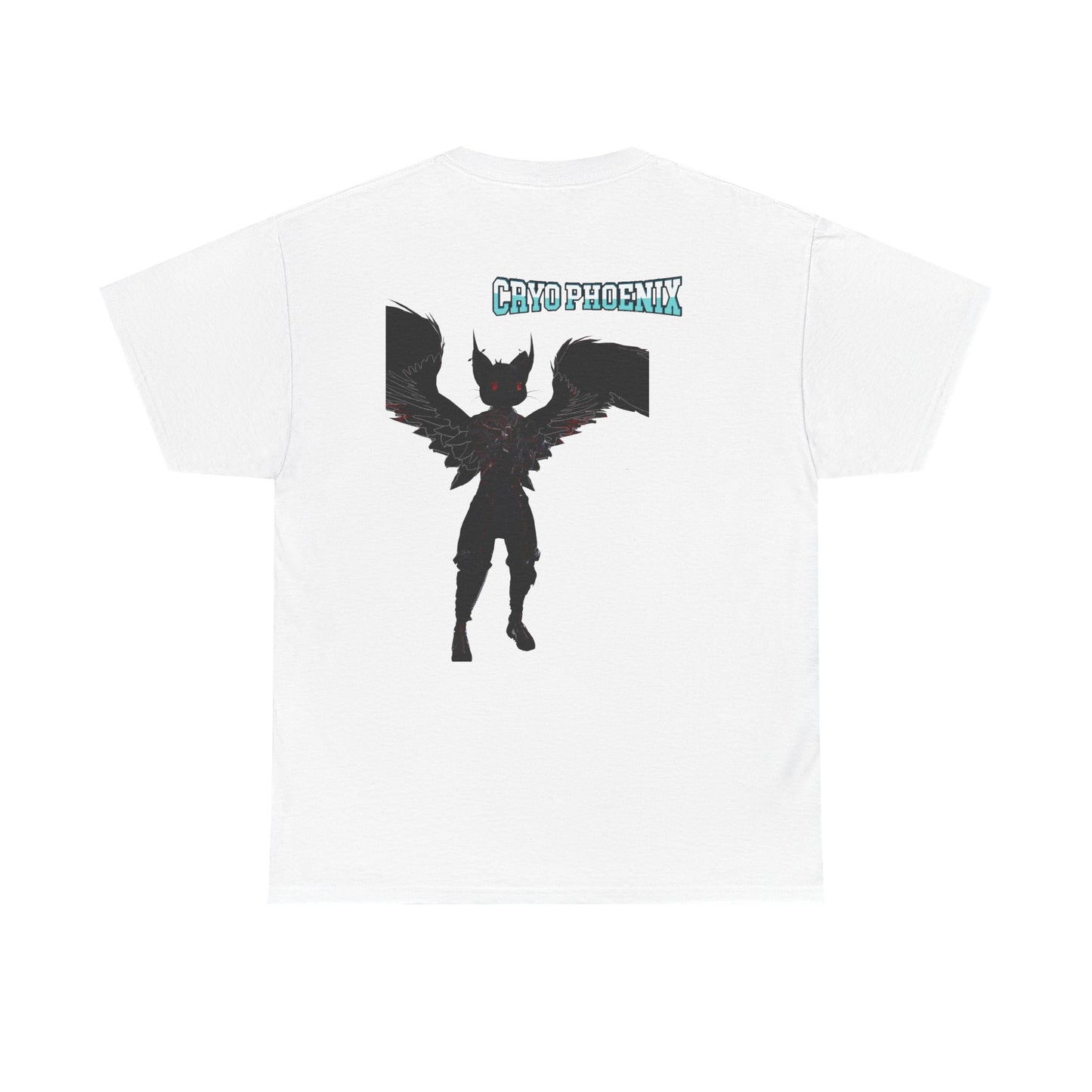 Unisex Heavy Cotton Tee - "Hold on Mercury" & "Cryo Phoenix" Graphic Tee for Fantasy Lovers