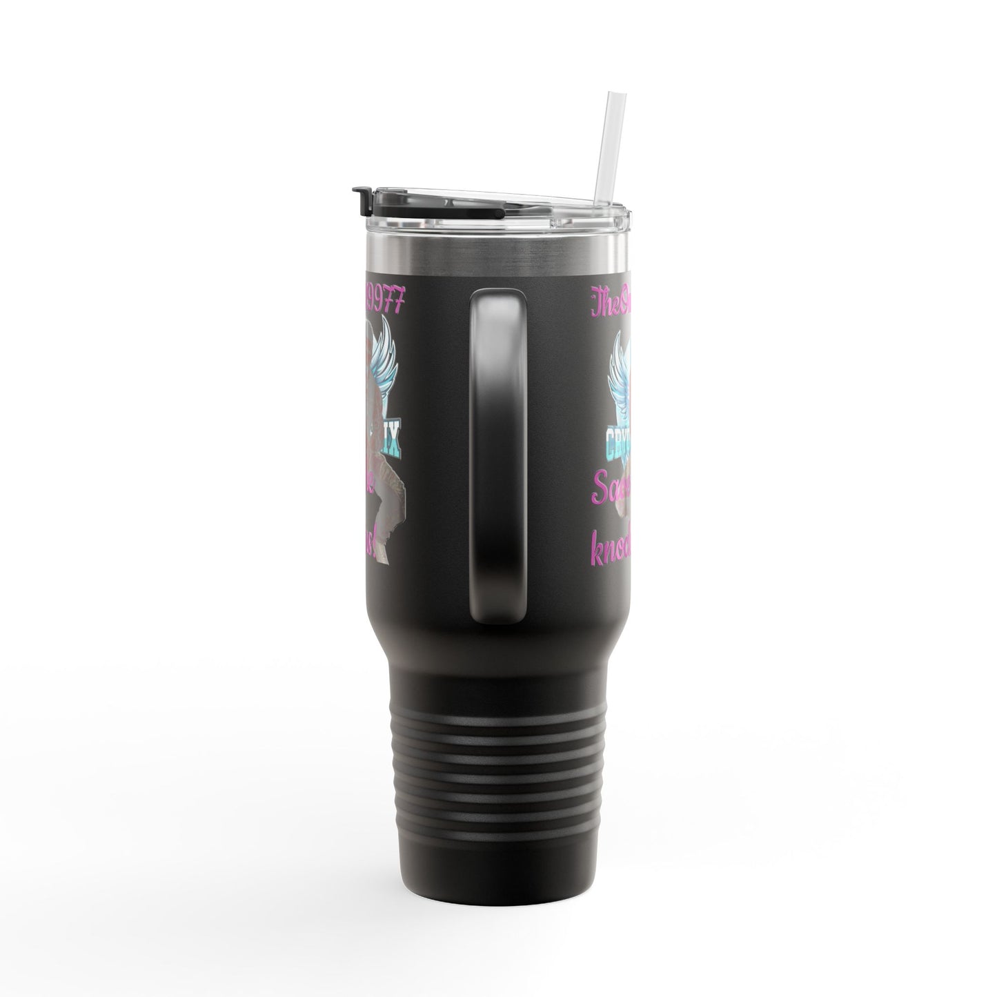 40oz Insulated Travel Mug - Save the Knockers Design - Perfect for Fitness Enthusiasts